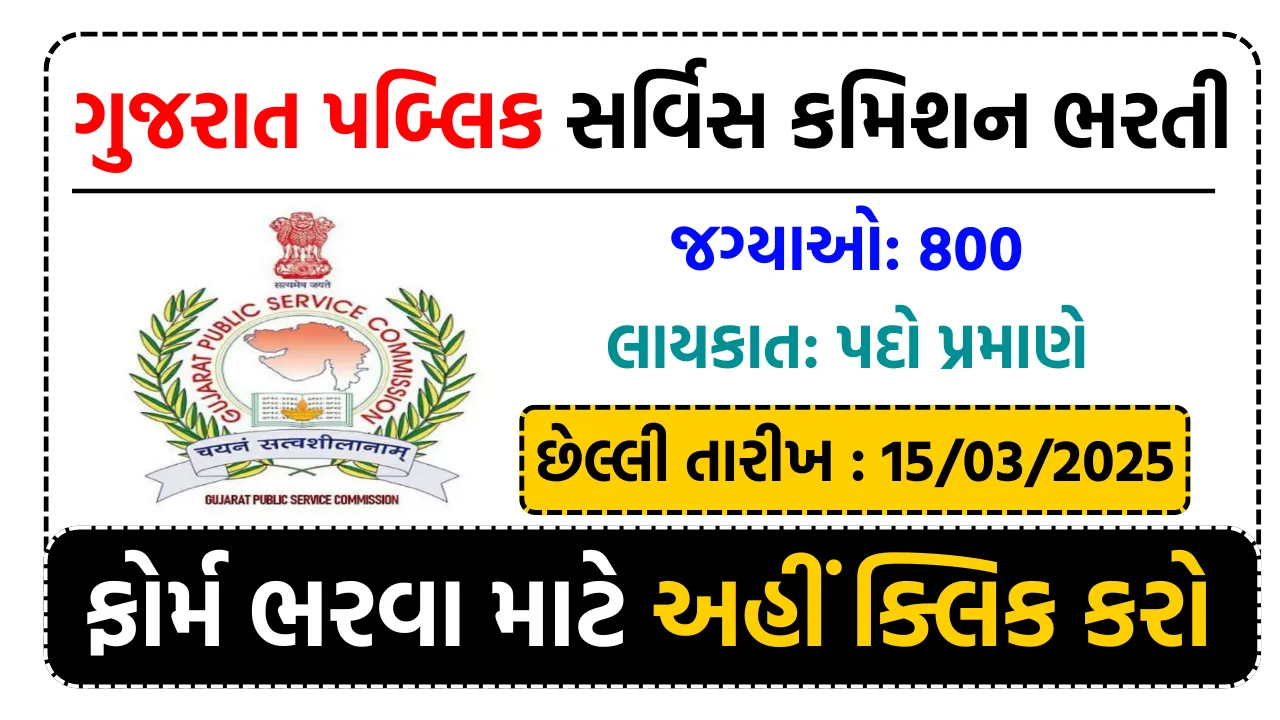 GPSC Recruitment 2025