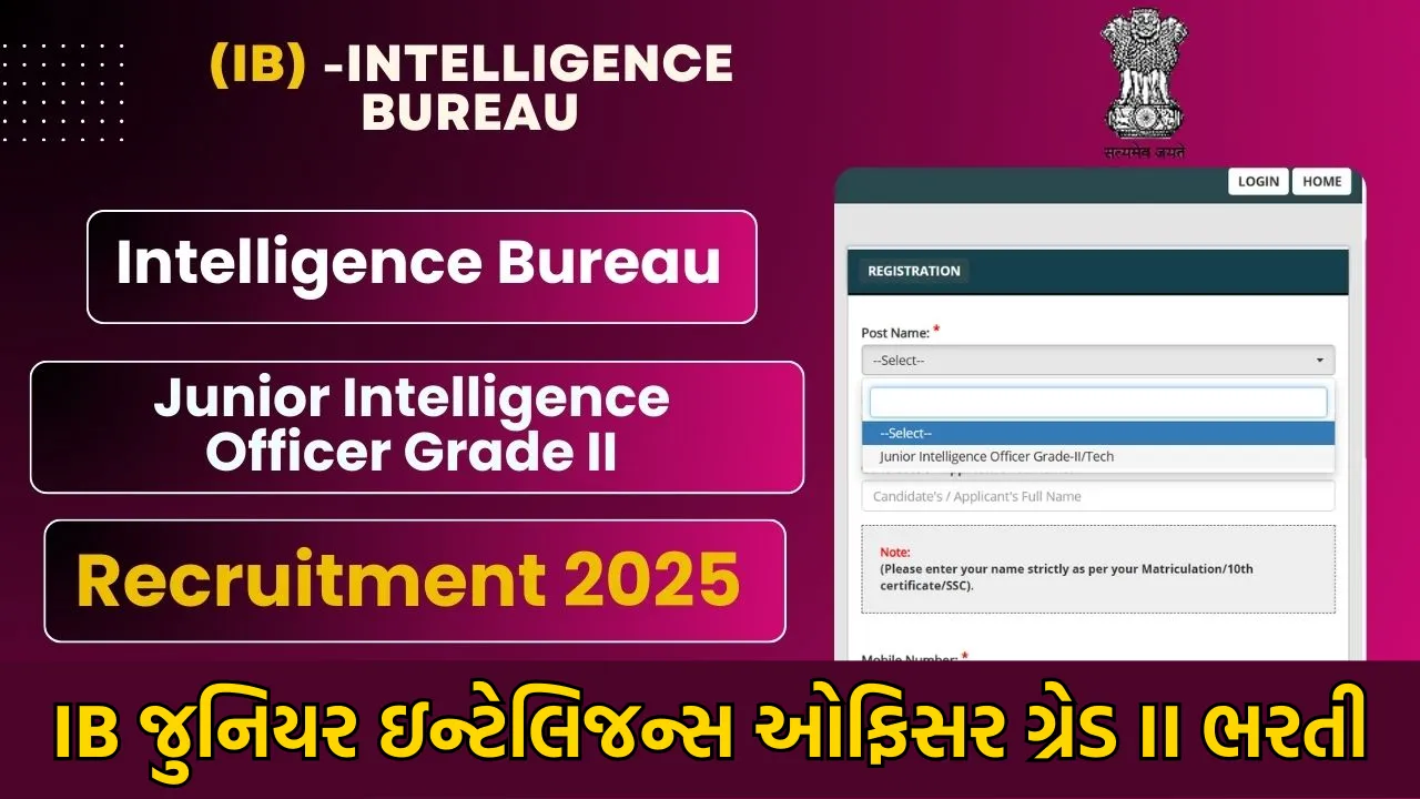 IB Junior Intelligence Officer Grade II Recruitment 2025